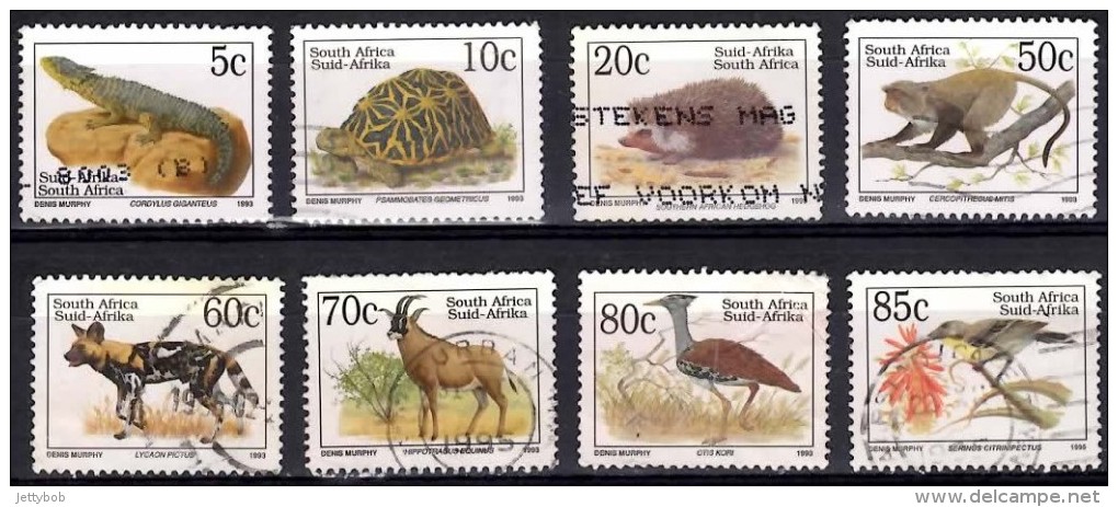 SOUTH AFRICA 1993 Endangered Fauna 14 Values Used - Used Stamps