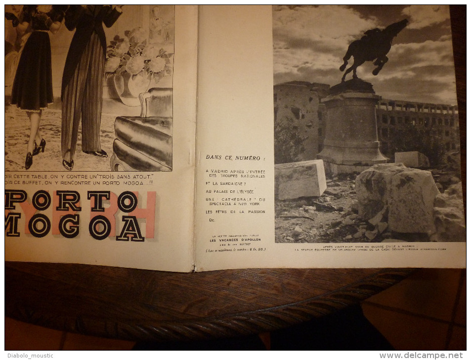 1939 MADRID Guerre ;Cagliari ;Sardaigne Itatie;BURZET Et Le Calvaire;PETITS CHANTEURS A LA CROIX DE BOIS; Hué (Bao-Long - L'Illustration