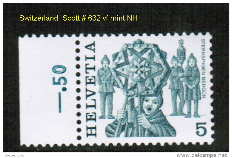 SWITZERLAND   Scott  # 632**  VF MINT NH - Unused Stamps