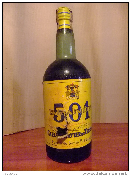 BRANDY  501 CARLOS Y JAVIER DE TERRY BOTELLA DE 2  1/4 LITROS VINTAGE - Licor Espirituoso