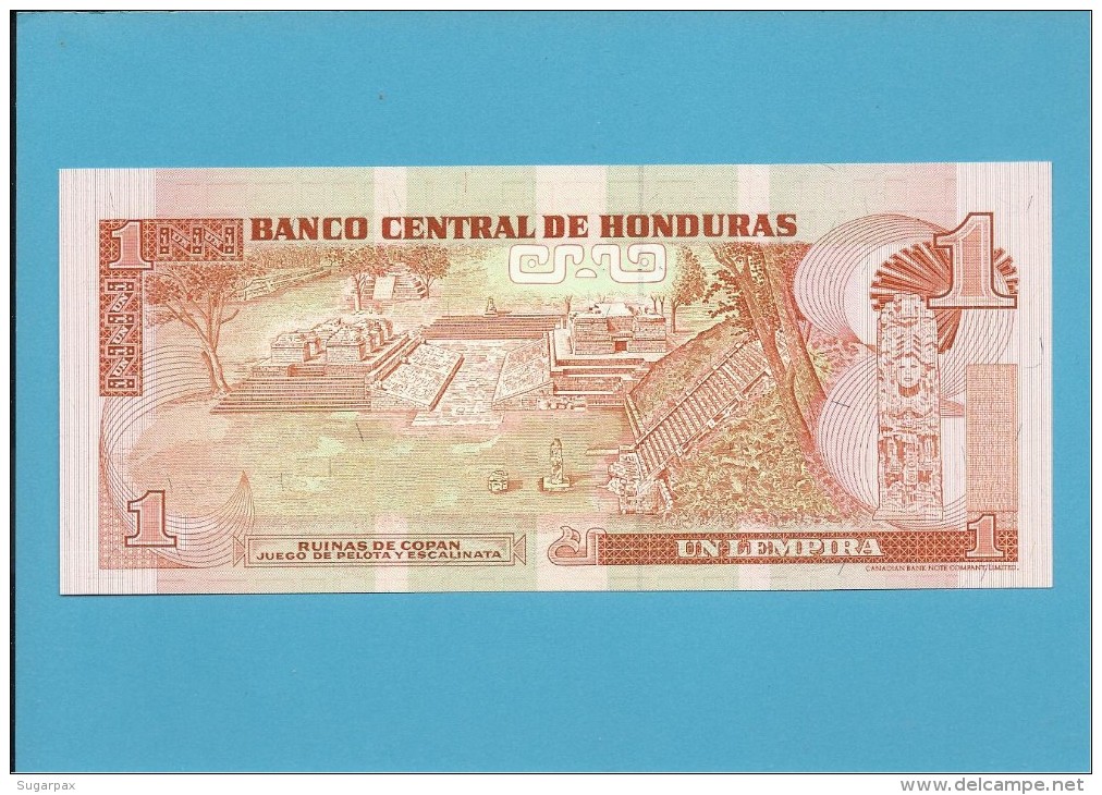 HONDURAS - 1 LEMPIRA - 10.09.1992 - P 71 - UNC. - Honduras