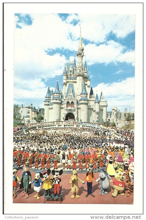 Cp, Disney, Welcome To Walt Disney Wolrd, Cinderella Castle, Voyagée 1980 - Disneyworld