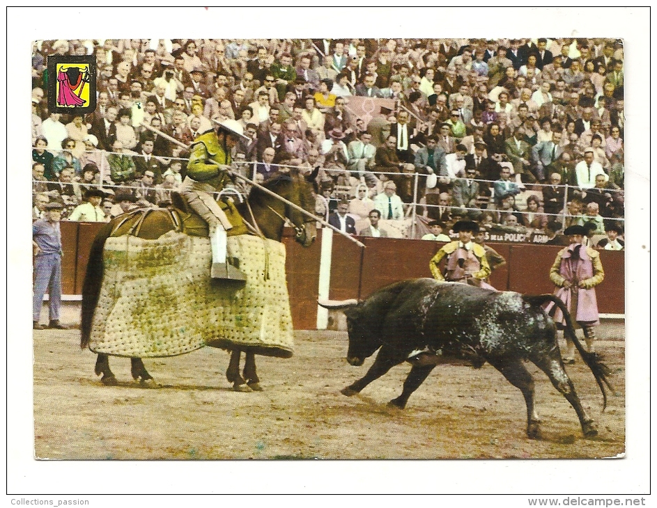 Cp, Corrida, Suerte De Picas, Voyagée - Corridas