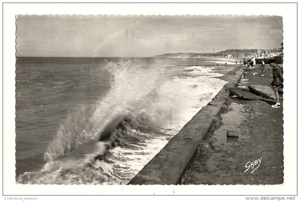 Cp, 14, Villers-sur-Mer, Effet De Vagues, Voyagée  1956 - Villers Sur Mer