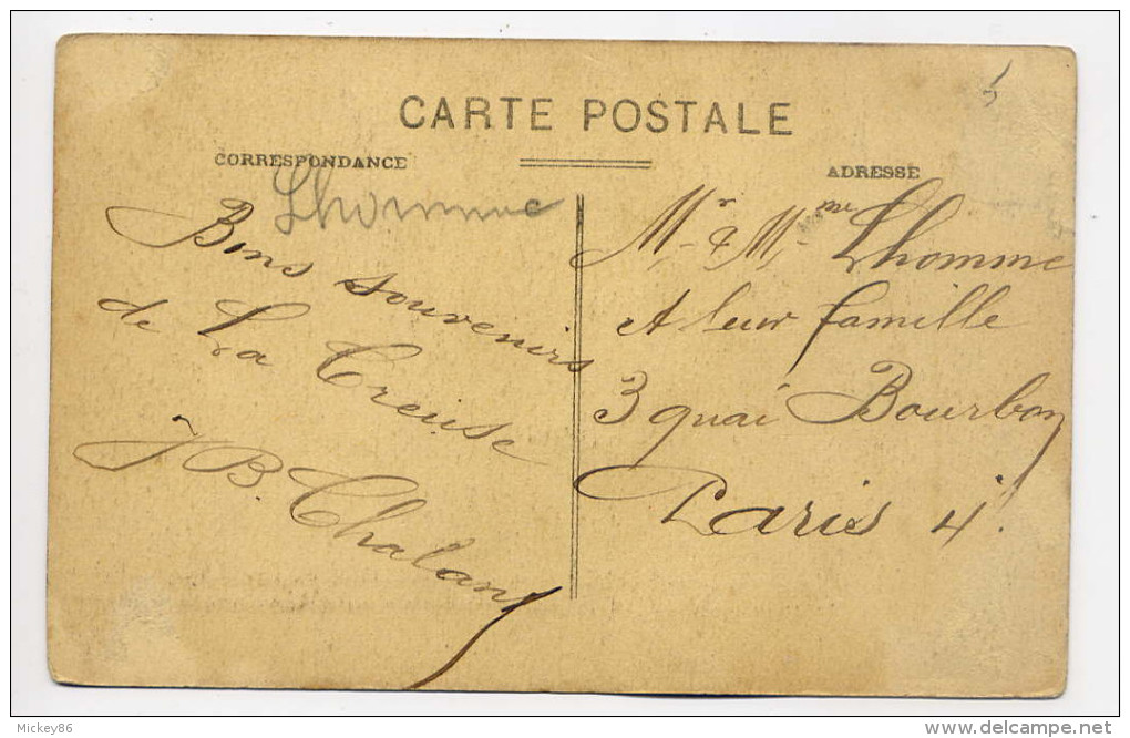 1929--cachet Convoyeur Ou Ambulant  "Limoges à Chateauroux" Sur Carte Postale  De Crozant--23 - Poste Ferroviaire