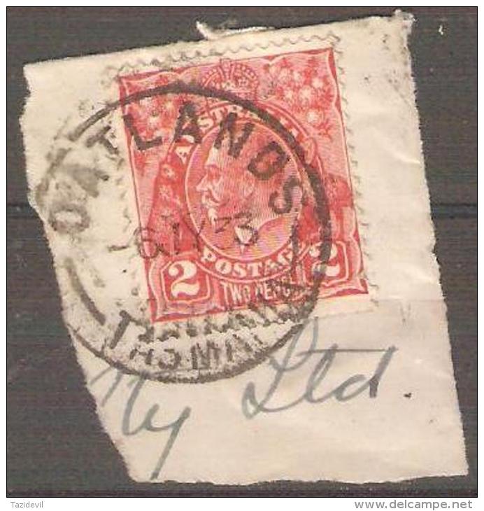 TASMANIA - 1933 CDS Postmark On 2d King George V - OATLANDS - Gebruikt