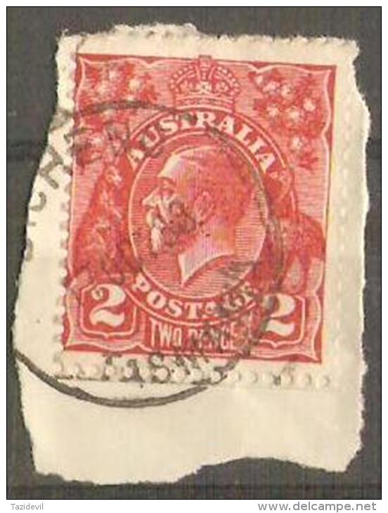 TASMANIA - 1933 CDS Postmark On 2d King George V - BICHENO - Gebraucht