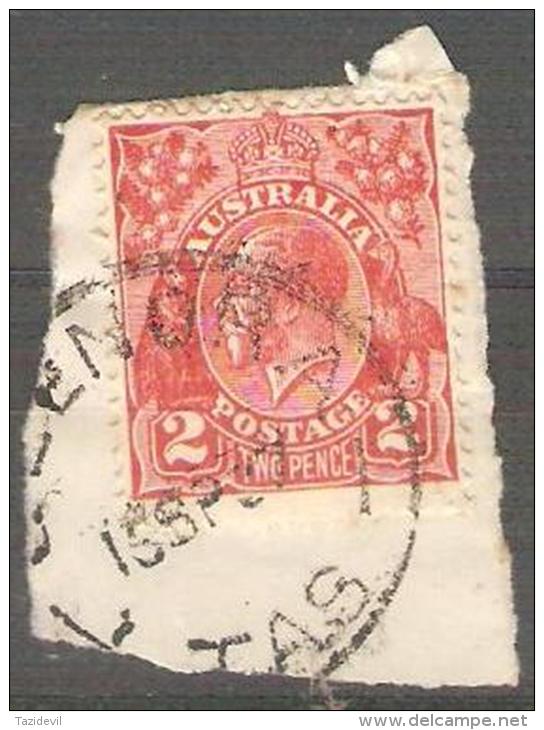 TASMANIA - 1937 CDS Postmark On 2d King George V - GLENORA - Oblitérés