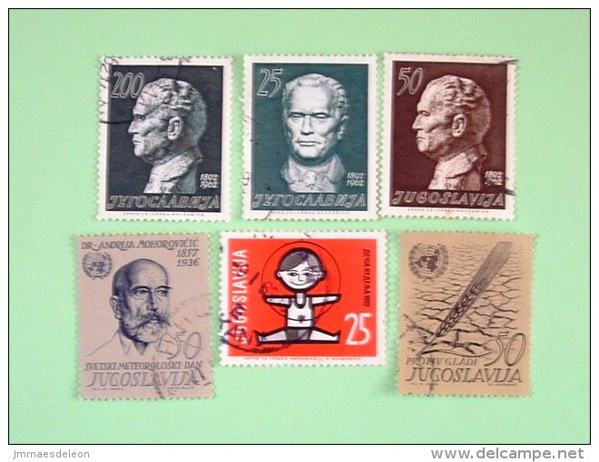 Yugoslavia 1962/63 Marshal Tito - United Nations - FAO Freedom From Hunger - Child At Play - Used Stamps
