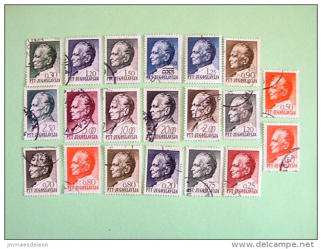 Yugoslavia 1968/78 Marshal Tito - Used Stamps