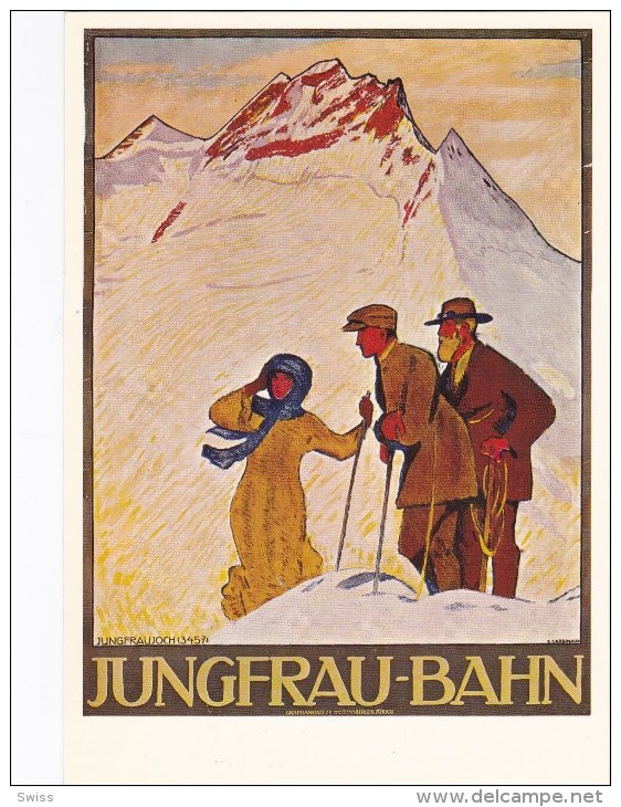 REPRO  PLAKAT KARTE D´AFFICHE  JUNGFRAU BAHN - Autres & Non Classés