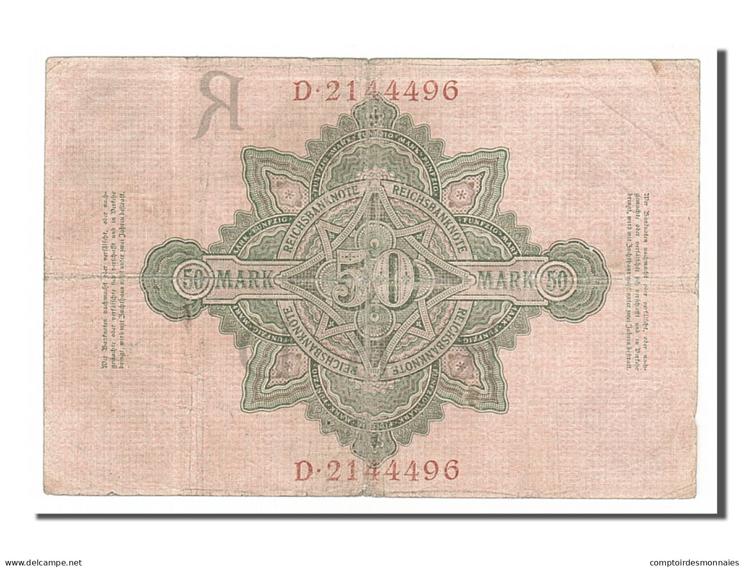 Billet, Allemagne, 50 Mark, 1908, 1908-02-07, TB+ - 50 Mark