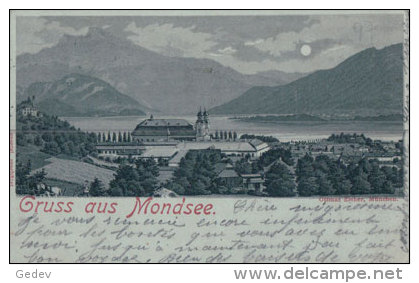 Gruss Aus Mondsee Austria 1897, Clair De Lune (8297) - Mondsee