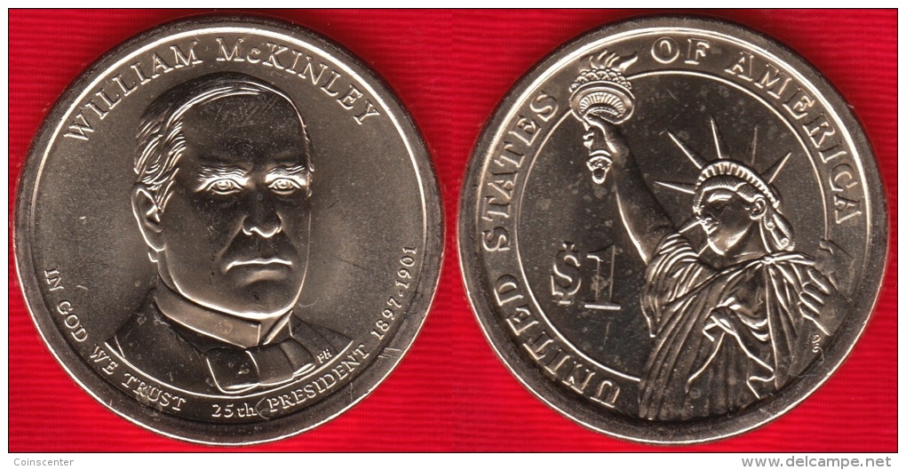 USA 1 Dollar 2013 P Mint "William McKinley" UNC - 2007-…: Presidents