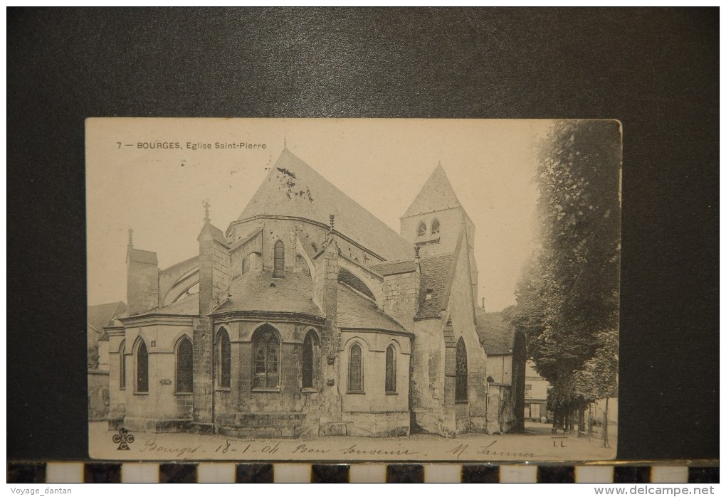 CP, 18, Bourges Eglise Saint Pierre N°7 Edition MTIL Dos Simple Precurseur 1904 - Autres & Non Classés