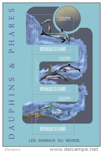 Guinea. 2013 Dolphins And Lighthouses. (421a) - Delfines
