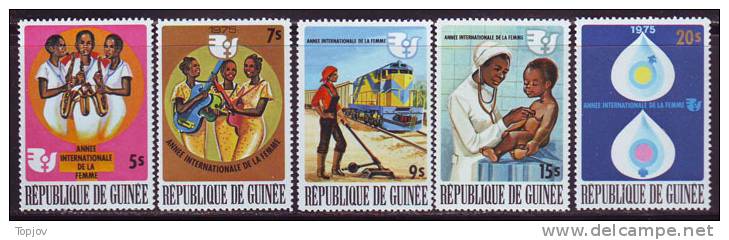 GUINEE -  WOMEN´S YEAR - MEDICINE SIMBOL - MUSIC ORCESTAR  - **MNH - 1975 - Fête Des Mères