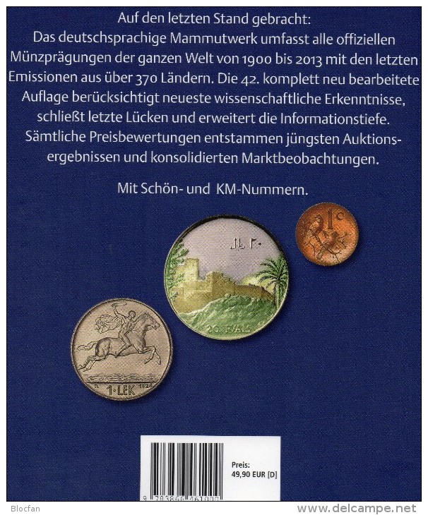 Weltmünzkatalog 2014 Schön Neu 50€ Münzen 20/21.Jahrhundert A-Z Coins Of The World: Europa Amerika Afrika Asien Oceanien - Autres – Asie