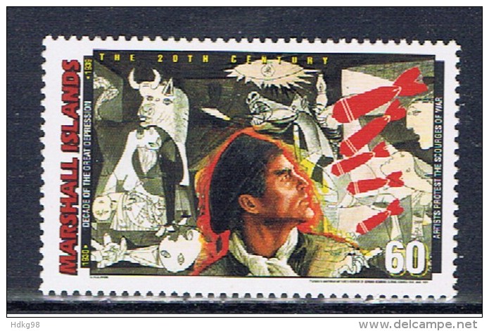 MH Marshallinseln 1998 Mi 986 Mnh Künstler Gegen Krieg - Islas Marshall