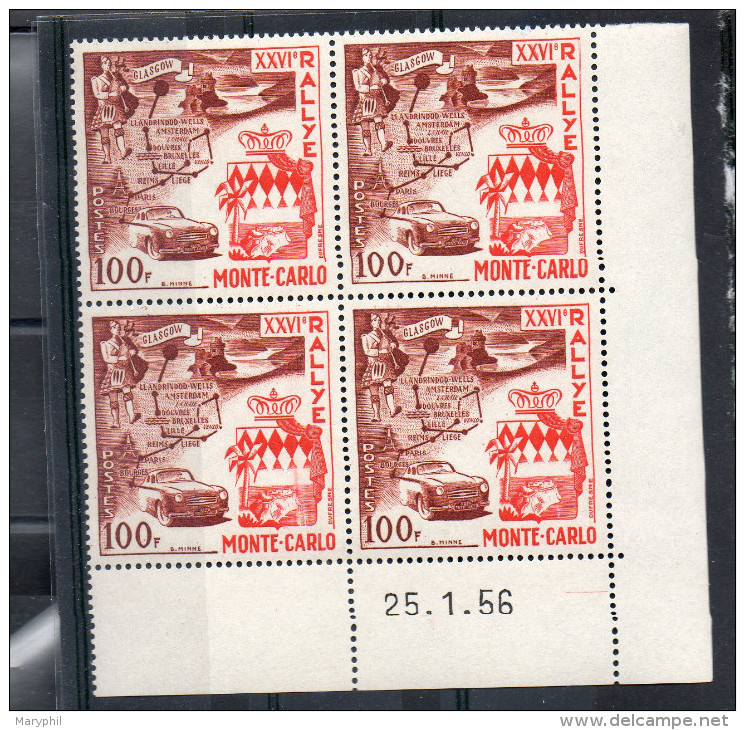 MONACO COIN DATE Du  N°441** RALLYE AUTOMOBILE - Cote 180.00 € - Unused Stamps