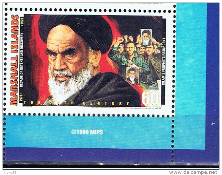 MH Marshallinseln 1999 Mi 1253 Mnh Islamistischer Fundamentalismus Chomeini - Marshall