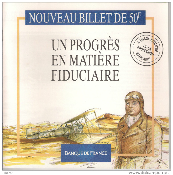 Le Nouveau Billet De 50F ST EXUPERY. Un Progrès En Matière Fiducière.  BDF - French