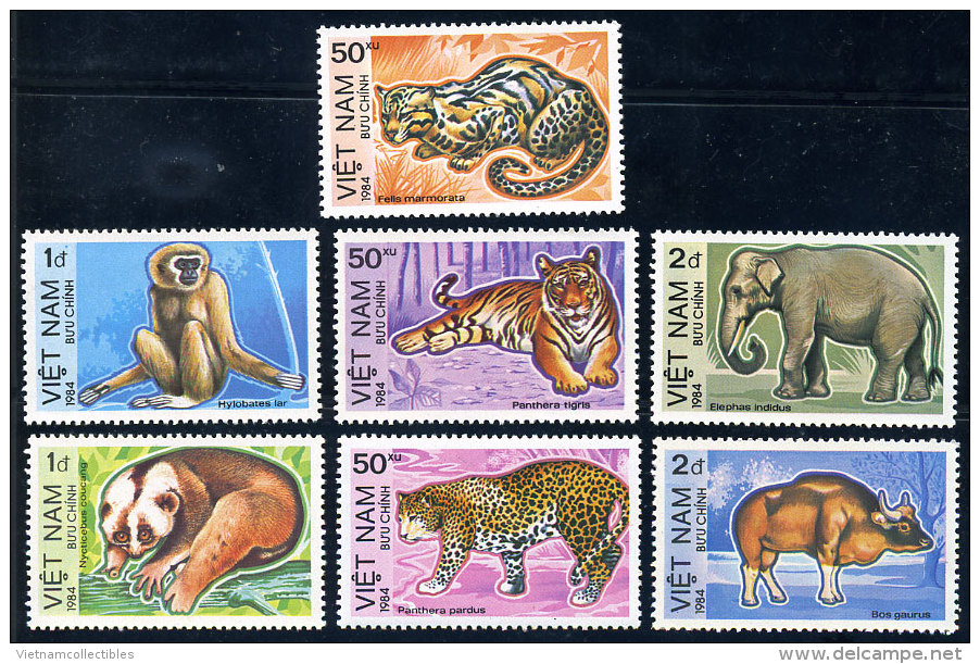 Vietnam Viet Nam MNH Perf Stamps 1984 : Wild Animals / Tiger / Elephant / Leopard / Ox (Ms434) - Viêt-Nam