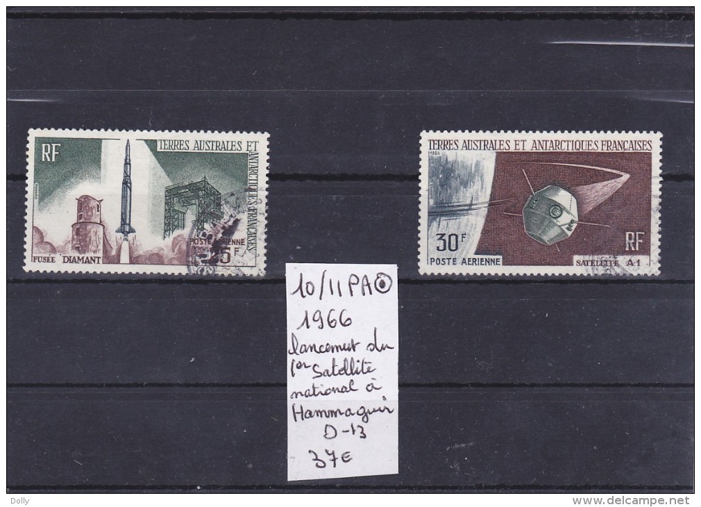 LOT DE TIMBRES  DE   France (ex-colonies & Protectorats) > TAAF Nr 10/11 PA  LANCEMENT DU 1 Er SATELLITE     37€ - Autres & Non Classés