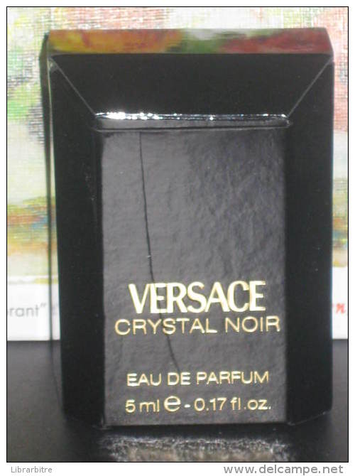 BOITE VIDE (EMPTY BOX) Pour Miniature CRYSTAL  NOIR VERSACE - Sonstige & Ohne Zuordnung