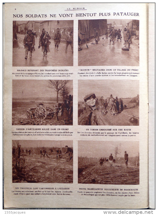 LE MIROIR N° 68 / 14-03-1915 YSER MORTIER BLESSÉS FLESSINGUE BOSPHORE DARDANELLES LOMBAERTZYDE POILUS THÉÂTRE TRANCHÉES - War 1914-18