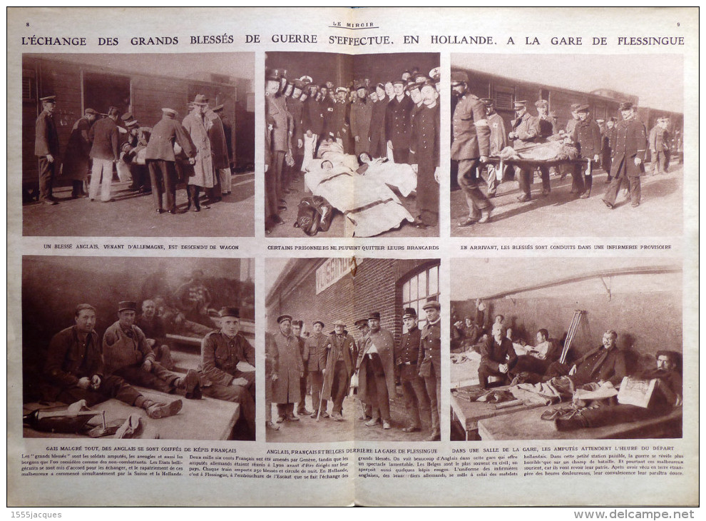 LE MIROIR N° 68 / 14-03-1915 YSER MORTIER BLESSÉS FLESSINGUE BOSPHORE DARDANELLES LOMBAERTZYDE POILUS THÉÂTRE TRANCHÉES