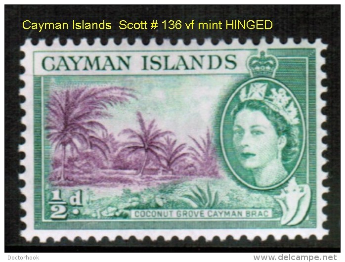 CAYMAN ISLANDS   Scott  # 136*  VF MINT HINGED - Cayman Islands