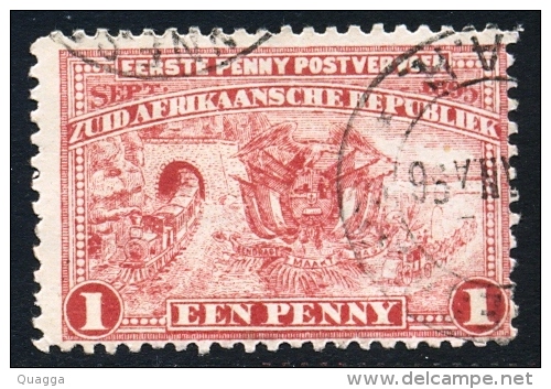 Transvaal 1895. 1d Red. SACC 222, SG 215c. - Transvaal (1870-1909)