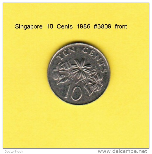 SINGAPORE   10  CENTS  1986  (KM # 51) - Singapore