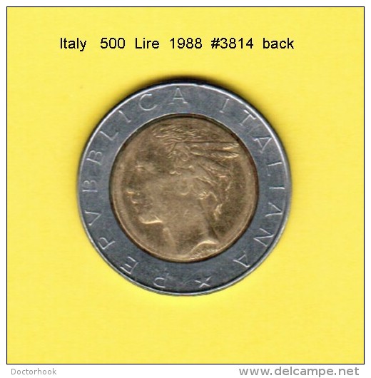 ITALY   500  LIRE  1988  (KM # 111) - 500 Liras