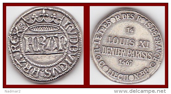 Royal / of Nobility - Jeton Louis XI Denier Parisis 1467