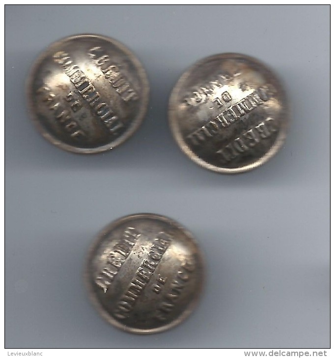 3   Boutons /Banque / Crédit Commercial De France /  Vers 1920    BOUT38 - Knopen