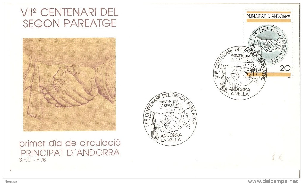 Carta De 1988 Centenari Del Segon Paratge. - Covers & Documents