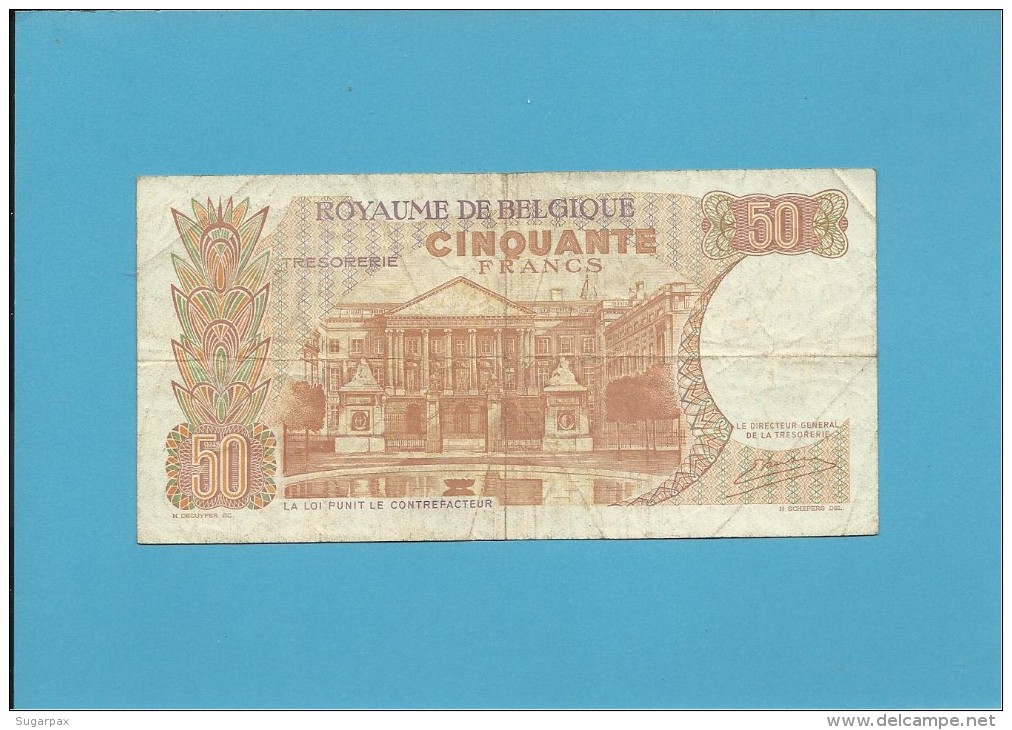 Belgium - 50 FRANCS - 16.05.1966 - P 139 - Sign. 20 - Letter T - BELGIE BELGIQUE - 50 Francs