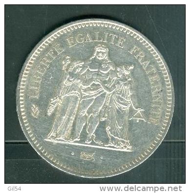 Piece 50 Francs Argent Silver , Année 1976 - Pic0302 - 50 Francs