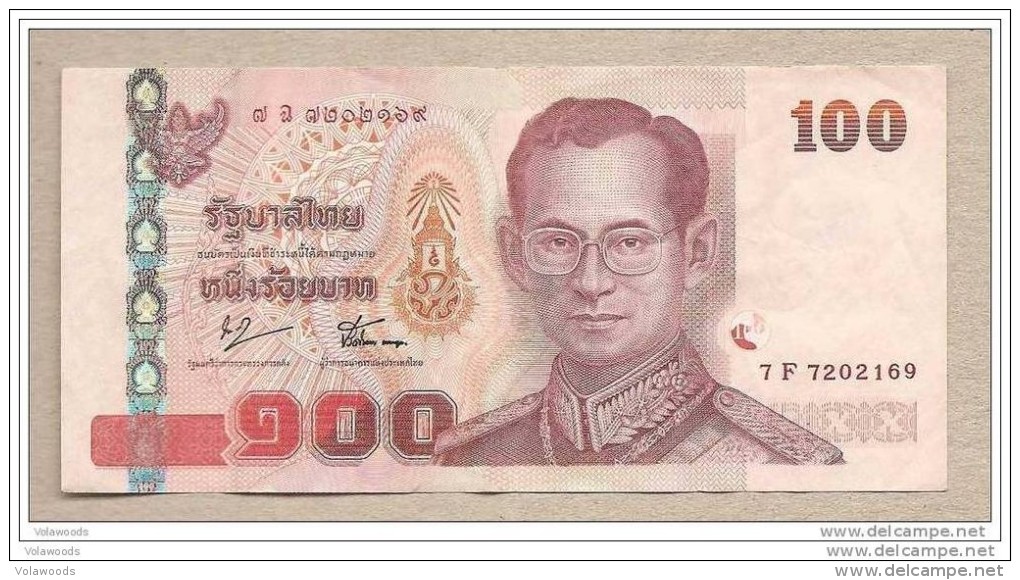 Thailandia - Banconota Circolata Da 100 Baht - Tailandia