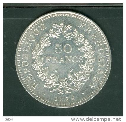 Piece 50 Francs Argent Silver , Année 1977 - Pic0801 - 50 Francs