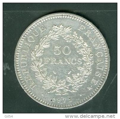 Piece 50 Francs Argent Silver , Année 1976  - Pic1001 - 50 Francs