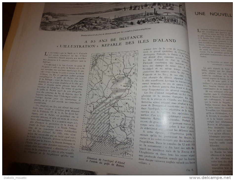 1939  :Pub Danielle Darrieux Et Kodak ; Les Iles D'Aland ; Bude Et Pest ; Bucarest (Roum.); ESPAGNE ;Léonard De Vinci - L'Illustration