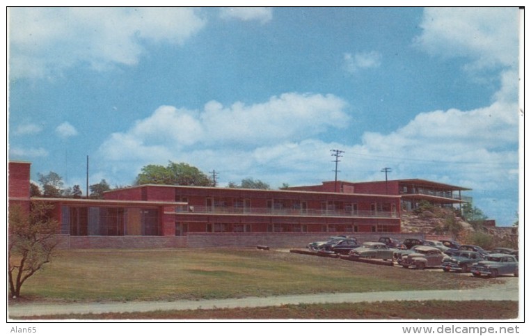 San Antonio TX Texas, Trinity University Campus Buildings, Auto, C1950s Vintage Postcard - San Antonio