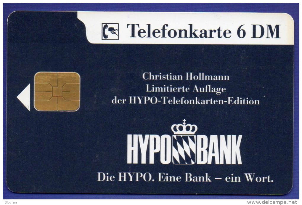 TK K 2116/1993 Werbung Hypo-Bank O 8€ Auflage 11T. Kunstkarte Ch.Hollmann Farbiger Puzzle-Auschnitt Tele-card Of Germany - K-Series : Customers Sets