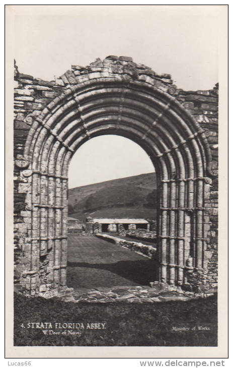 C1930 STRATA FLORIDA ABBEY WEST DOOR OF NAVE - Unknown County