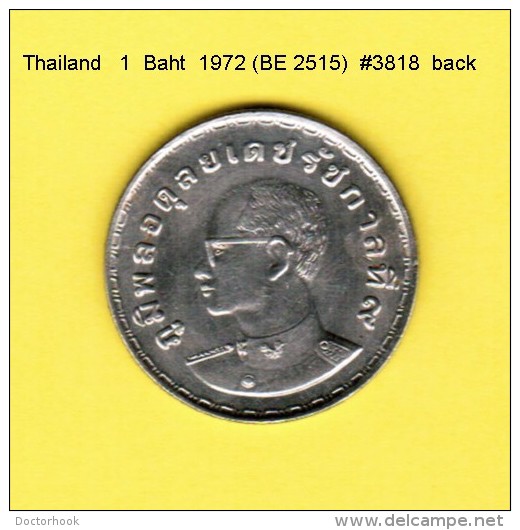THAILAND   1  BAHT 1972 (BE 2515)  (Y # 96) - Thaïlande