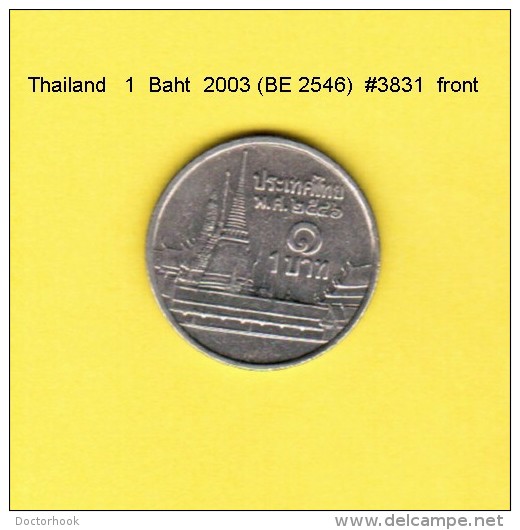 THAILAND   1  BAHT 2003  (BE 2546)  (Y # 183) - Tailandia