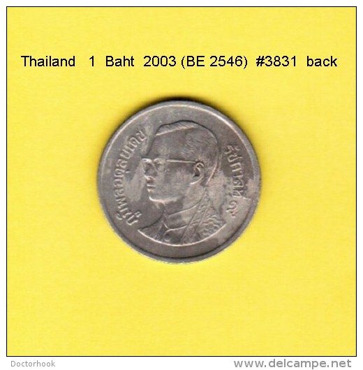 THAILAND   1  BAHT 2003  (BE 2546)  (Y # 183) - Thaïlande